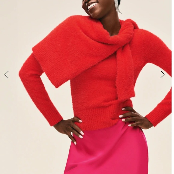 NWT OLD NAVY Eyelash Sweater Color: Robbie Red
SIZE Large - Picture 4 of 6